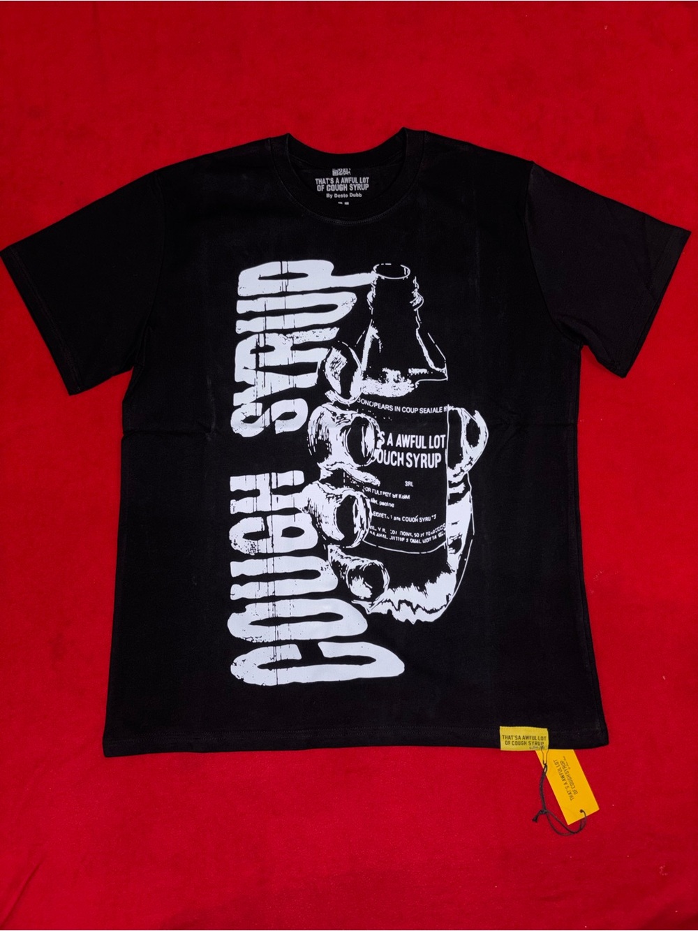 Black Cough Syrup Graphic Short Sleeve Tee
